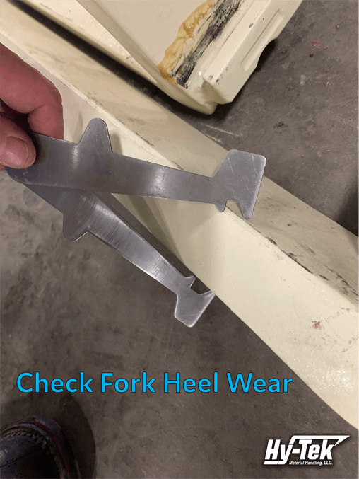 Checking your Forklift Heel Drag