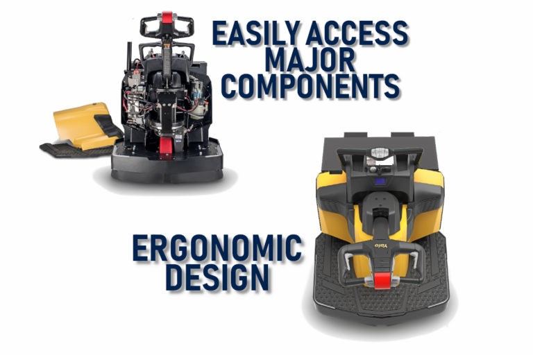 Yale MPE End Rider Pallet Jack Access Components and Ergonomics