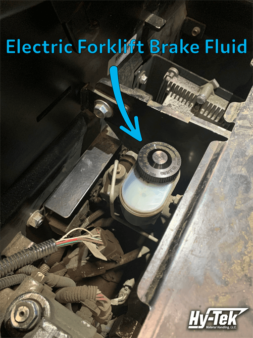 Forklift Brake Fluid Location Check for Electric Forklift
